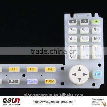 Free Sample of High Quality Epoxy Coated Durable Numeric Rubber Keypad