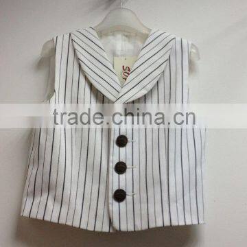 Fashion boys waistcoats outer wear OEM service kids clothes vest for sale