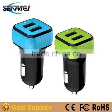 wholesaler china portables 2 port usb car charger customized