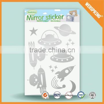 Popular graceful transparent mirror sticker