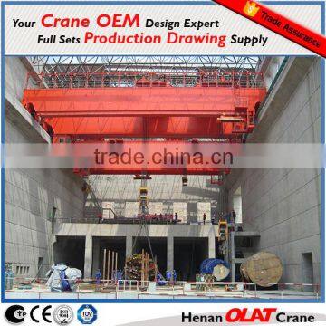 QE type 5+5ton~16+16t double trolley hook bridge crane