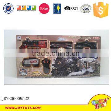 2016 Good selling battery operated train set toy cars race track electric train toys