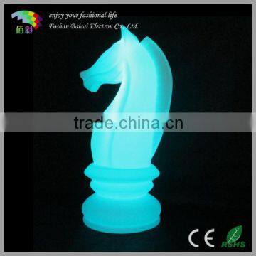 large giant LED plastic international Chess pieces decorative SET decoration