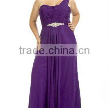 One-shoulder Plus Size Sweetheart Beaded Bridal Dress PT-166