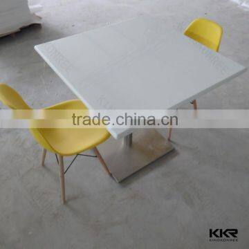 super white dinning table and chairs /fast food table and chairs