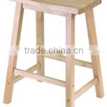 Original wood saddle seat stool