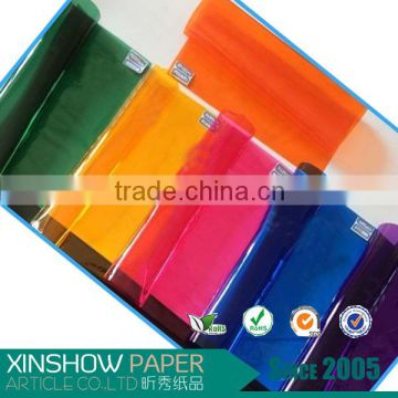 exterior window decoration colourful film/plastic wrapping film