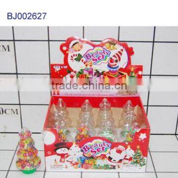 Happy plastic kids toys nice jewelry box Christmas tree trinket box