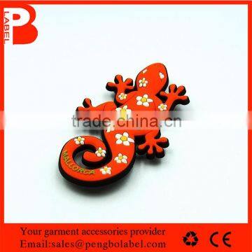 Cute personalized embossing 3D PVC rubber patches for kid toys gifts