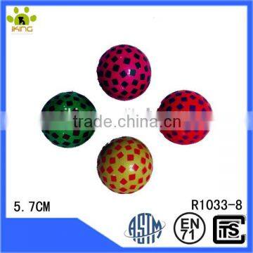 Hot sale smooth bling rubber bounce ball