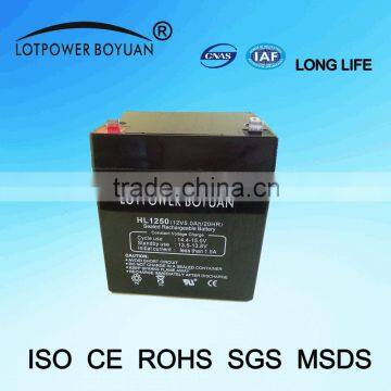 GuangZhou Battery 12v 5ah Rechargeable MF Battery Batteries