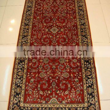 260L 2.5x6 pure silk persian miniature handmade floor runners