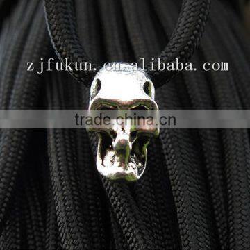 3D Antique Silver Alloy Skull Beads For Paracord Bracelet Outdoor Camping Hiking Skull For Paracord Suvival Bracelet Charm