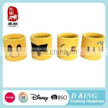 plush material pencil vase container