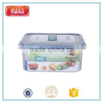 Rectangle Transparent Plastic Food Storage Container Set photo-3