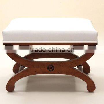 carved wooden foot stool furniture HDOT128