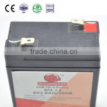 Copper/Lead Alloy 6V 2.8ah 3.3ah Agm Battery China 12v Medical Battery photo-3