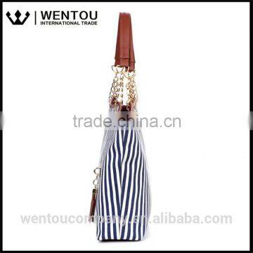 Free Shipping Personalized Canvas Stripe Handbag