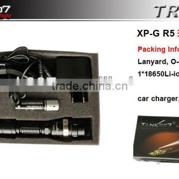 car rechargeable flashlight and 220V wall charger TR01