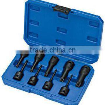 9 PCS 1/2 inch Dr. Star Impact Socket Bit Set, Auto Repair Tools