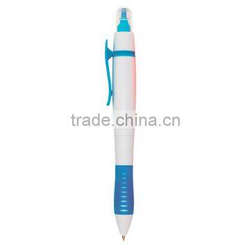 Color Twin-Write Pen/Highlighter-Blue/White