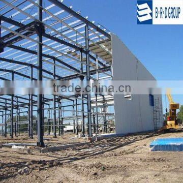 prefabricated light steel greenhouse steel structure