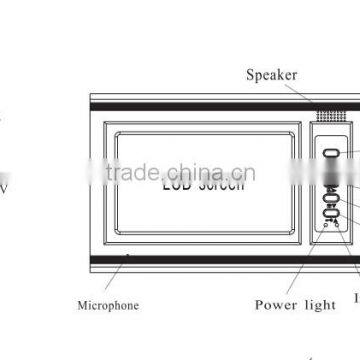 7 Inch High-strength Tempering Glass 2.4ghz Digital Long Range Multi Apartment Wireless Video Door Phone Intercom photo-5