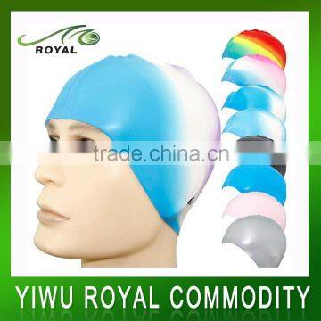 Promotional Colorful Waterproof Adult Funny Silicone Swim Cap