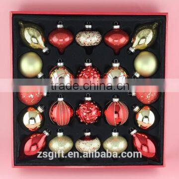 kingly wholesale christmas tree ornament glass balls in packet christmas decoration handicrafts