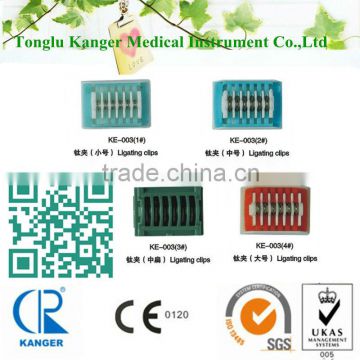 Surgical Titanium clip,Titanium clip applicator,ligating clip