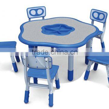 Kaiqi Hot Selling Assembled Kids PU Chairs and Tables Preschool Furniture KQ60199C