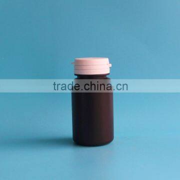 75ml Small Brown Hdpe Plastic Medicine Bottle With Tearing Cap, Medical Capsule Bottle photo-2