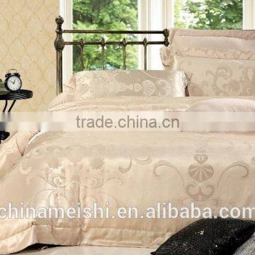 6 pcs full size high quality silk fitted sheet set