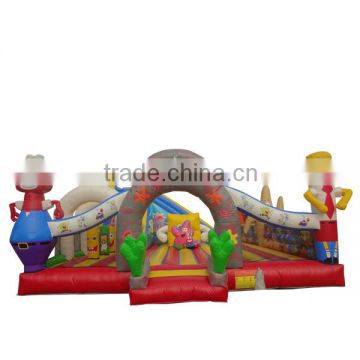 2016 hot kids spongebob inflatable play area