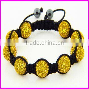 KJL-BL5014 Wholesale Bracelets!! 24k Gold Hematite Shamballa Bracelet Ball Bracelets Shamballa