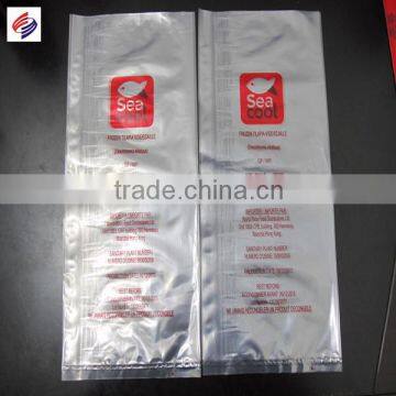 LDPE plastic bags for frozen food packaging with customized artwork