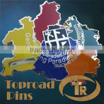 hot sale color filled custom challenge coin manufactured process