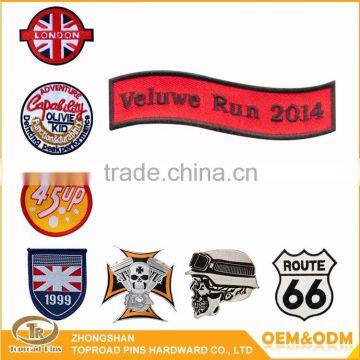 2016 wholesale custom school Embroidery Patch School Uniform Badges Patch