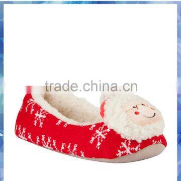 Knit Mr & Mrs Clause Women Indoor Slipper Promotion/ Cute Women Indoor Slipper