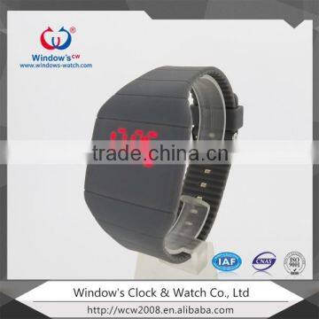 New Arrive Colorful Rubber Jelly Digital Watches Women Ladies Girl Men Reflective Mirror Wrist Led Watch photo-2