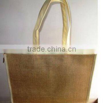 New 2016 Reusable Jute Non Woven combination Shopping Bag