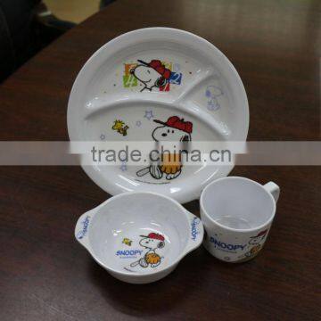 Melamine nice quality wholesale kids dinner sets