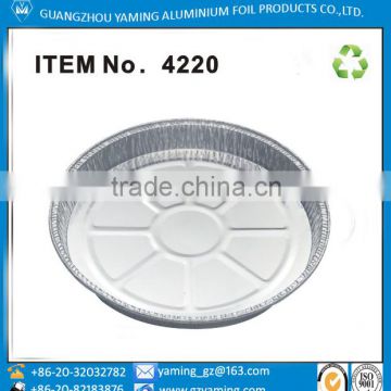 disposable aluminium pie pan aluminum foil pizza pan for oven 4220