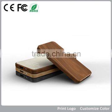 the cheapest best price polymer battery wood Aluminum portable charger power bank for 4000mAh