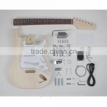 Electric Basswood Body DIY Guitar Kit for Sale