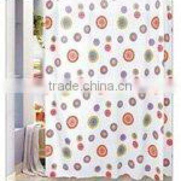 PE printed shower curtain