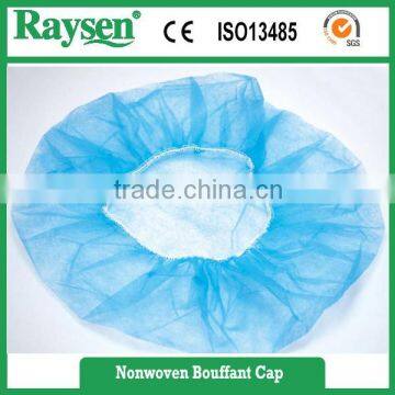 Disposable surgical nonwoven bouffant cap