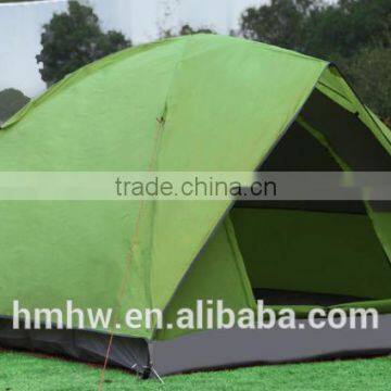 3 person Fiberglass Pole Double-door-layer camping tent