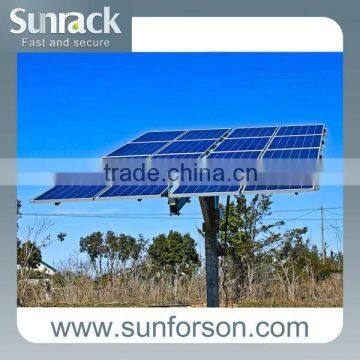 Pole solar panel mounting stand