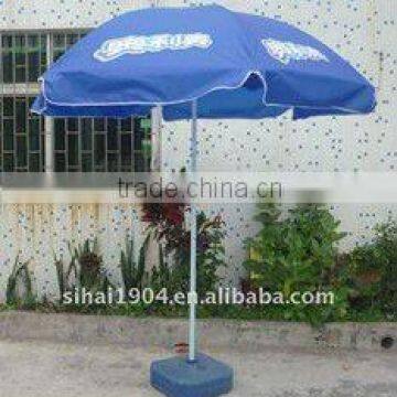 Manual open beach umbrella for advertisement